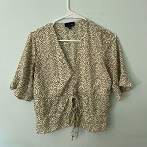 Lucy Paris Olive Patterned Blouse